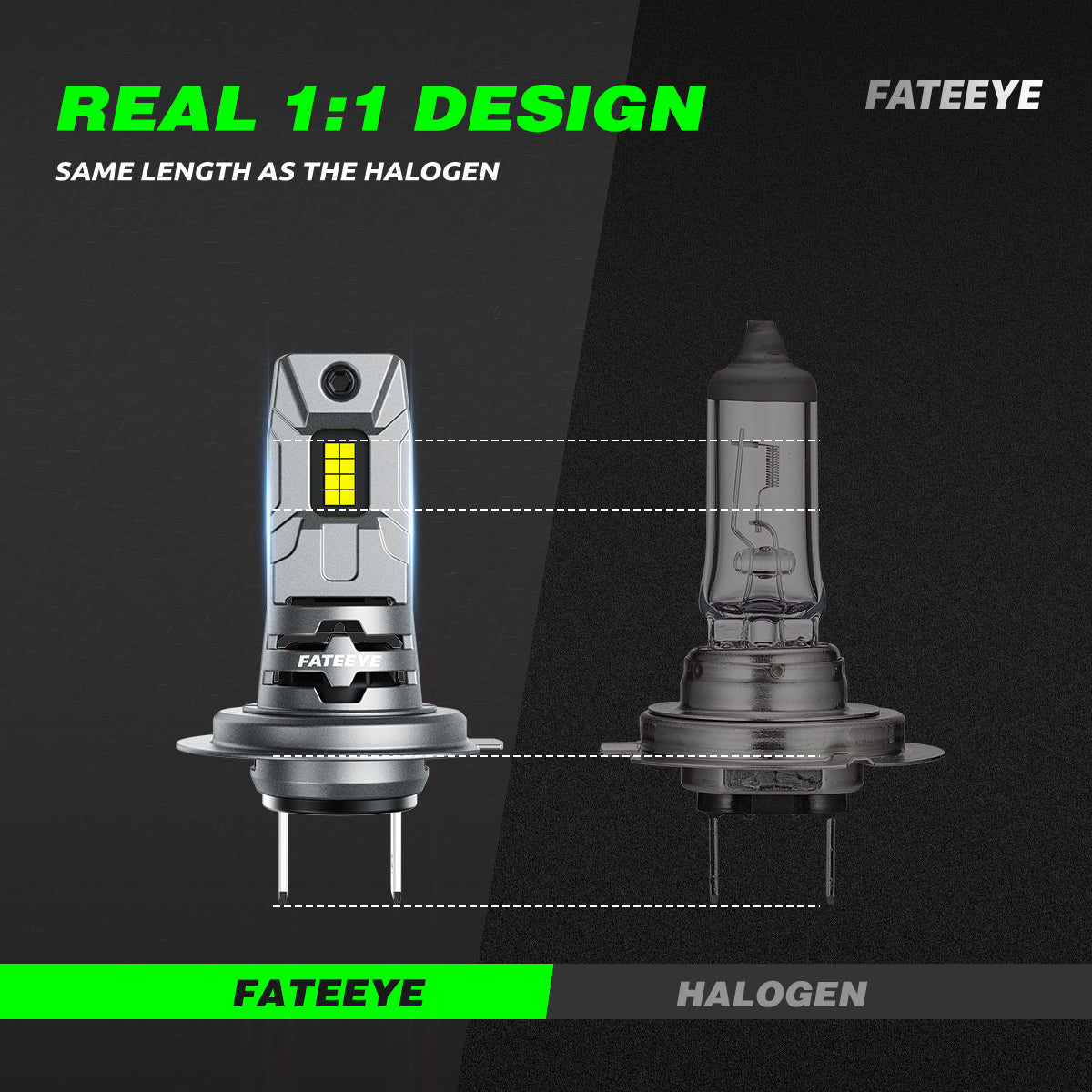 2 Stück 60W 12000LM Lumen Auto Scheinwerferlampe, H7 LED Lampe