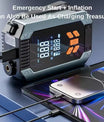 NOEIFEVO 4-in-1 Tragbares Auto-Starthilfegerät & Luftpumpe 150PSI Luftkompressor Powerbank Booster Auto-Starter Gerät Auto-Reifenaufblaser