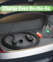 Typ 2 Mobile EV Ladekabel, 11KW 16A 3 Phase Elektrofahrzeuge Ladestation, Schnelleres Heim EV Ladegerät für Typ 2 Auto, Schuko Adapter für Reisen