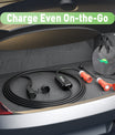 Typ 2 Mobile EV Ladekabel, 11KW 16A 3 Phase Elektrofahrzeuge Ladestation, Schnelleres Heim EV Ladegerät für Typ 2 Auto, Schuko Adapter für Reisen