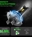 2 Stück 72W 16000LM Lumen Auto Scheinwerferlampe,  H7 H11 9006 9005  LED Lampe