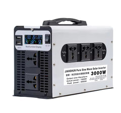 Reiner Sinus-Wechselrichter 1500W/3000W DC 12V 24V 48V 60V 72V auf AC 220V 50Hz Konverter Solar-Autobatterie-Wechselrichter mit LED-Anzeige
