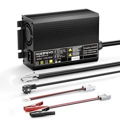 Noeifevo 14.6V 50A Schnelles Lithium LiFePO4 Batterieladegerät für 12V(12.8V) LiFePO4 Batterie, 0V BMS Aktivieren, Automatische Abschaltung mit Vollschutz