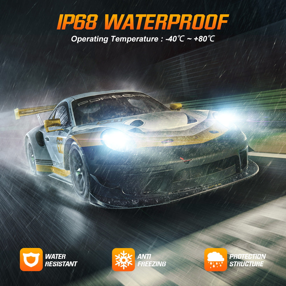 2 Stück 72W 15000LM Lumen Auto Scheinwerferlampe,  H7 H11 9005 9006  LED Lampe