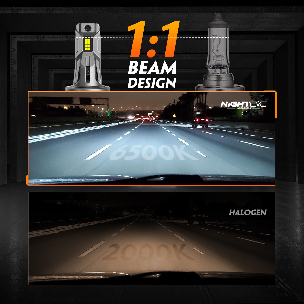 2 Stück 60W 12000 Lumen Auto Scheinwerferlampe, H7 LED Lampe