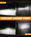 2 Stück 80W 22000LM Lumen Auto Scheinwerferlampe, H7 H11 9005 9006 H4 LED Lampe