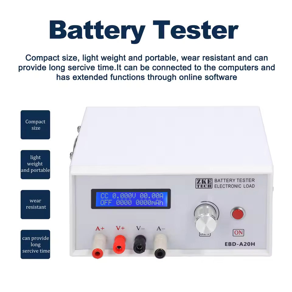 NOEIFEVO EBD-A20H Batterietester 0-30 V 0,01-20 A 200 W Multifunktions-Lade- und Entladegerät,  Unterstützt PC-Online-Softwaresteuerung