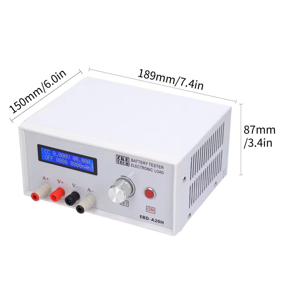 NOEIFEVO EBD-A20H Batterietester 0-30 V 0,01-20 A 200 W Multifunktions-Lade- und Entladegerät,  Unterstützt PC-Online-Softwaresteuerung
