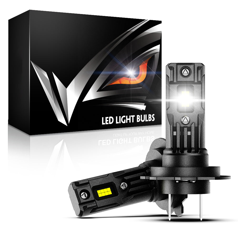 2 Stück 80W 22000LM Lumen Auto Scheinwerferlampe, H7 H11 9005 9006 H4 LED Lampe