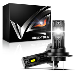 2 Stück 80W 22000LM Lumen Auto Scheinwerferlampe, H7 H11 9005 9006 H4 LED Lampe