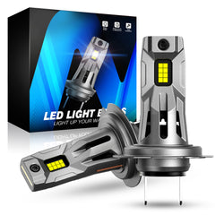 2 Stück 60W 12000 Lumen Auto Scheinwerferlampe, H7 LED Lampe