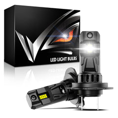 2 Stück 70W 20000LM Lumen Auto Scheinwerferlampe, H7 H11 9005 9006 H4 LED Lampe