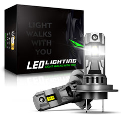 2 Stück 72W 16000LM Lumen Auto Scheinwerferlampe,  H7 H11 9006 9005  LED Lampe