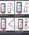 681 Digitales Multimeter, Multifunktionsmessgerät, wiederaufladbar, AC/DC Spannung, berührungsloser Spannungsprüfer, LCD Bildschirm, Stromprüfer