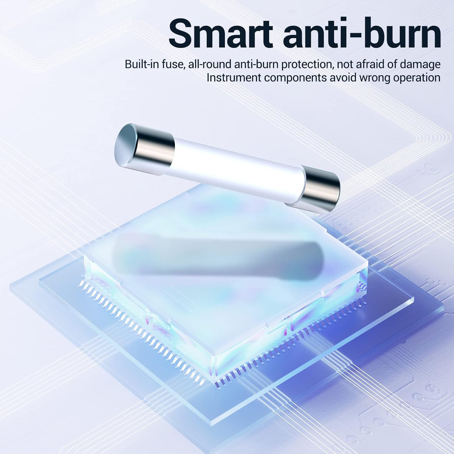 681 Digitales Multimeter, Multifunktionsmessgerät, wiederaufladbar, AC/DC Spannung, berührungsloser Spannungsprüfer, LCD Bildschirm, Stromprüfer