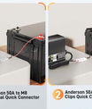 Anderson 50A auf M8-Anschluss, Batterieanschluss, Anderson 50A auf Alligator-Batterie-Stromübertragungsanschluss, 20A 30A 40A 50A 30 cm Elektrokabel