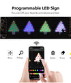 NOEIFEVO Licht für Autos LED-Augen für LKWs, LED-Anzeige Programmierbare LED-Laufschrift Leuchtschild für Auto, LKW, Text, Graffiti, Einzigartiges Fahrzeugemblem-Licht