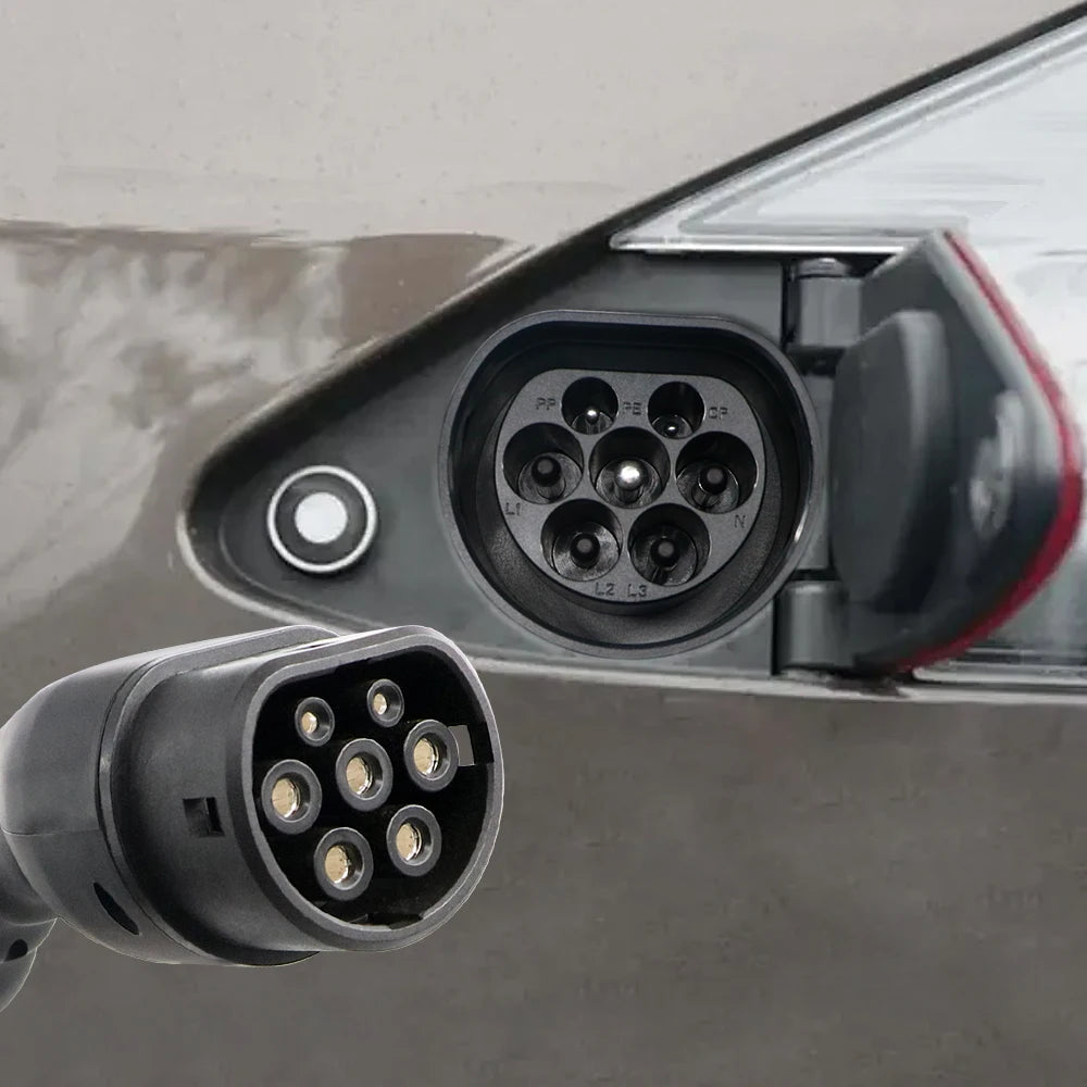 Typ 2 IEC62196 Ladegerät Buchse für Elektroauto, 36A/16A, 3Phase/1Phase Ladebuchse ohne Kabel