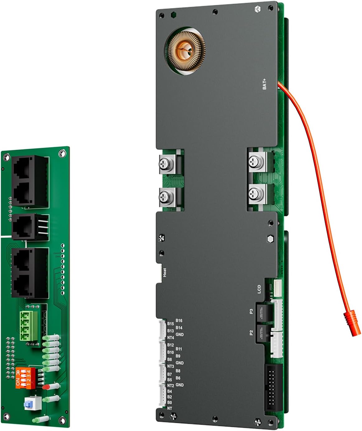 BMS 8S-16S 24V-48V 200A Heim-Energiespeicher BMS 2A Aktive Balance Eingebautes Bluetooth mit RS485 CAN für Solarsystem