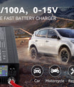 NOEIFEVO 3,7V 6V 12V Lithium/LiFePO4 / Blei-Säure-Universal-Batterieladegerät, einstellbarer Spannungs- und Strombereich 0–15 V 1–100 A, 4,2 V 12,6 V 14,6 V Auto-, Boot- und Wohnmobil-Batterieladegerät