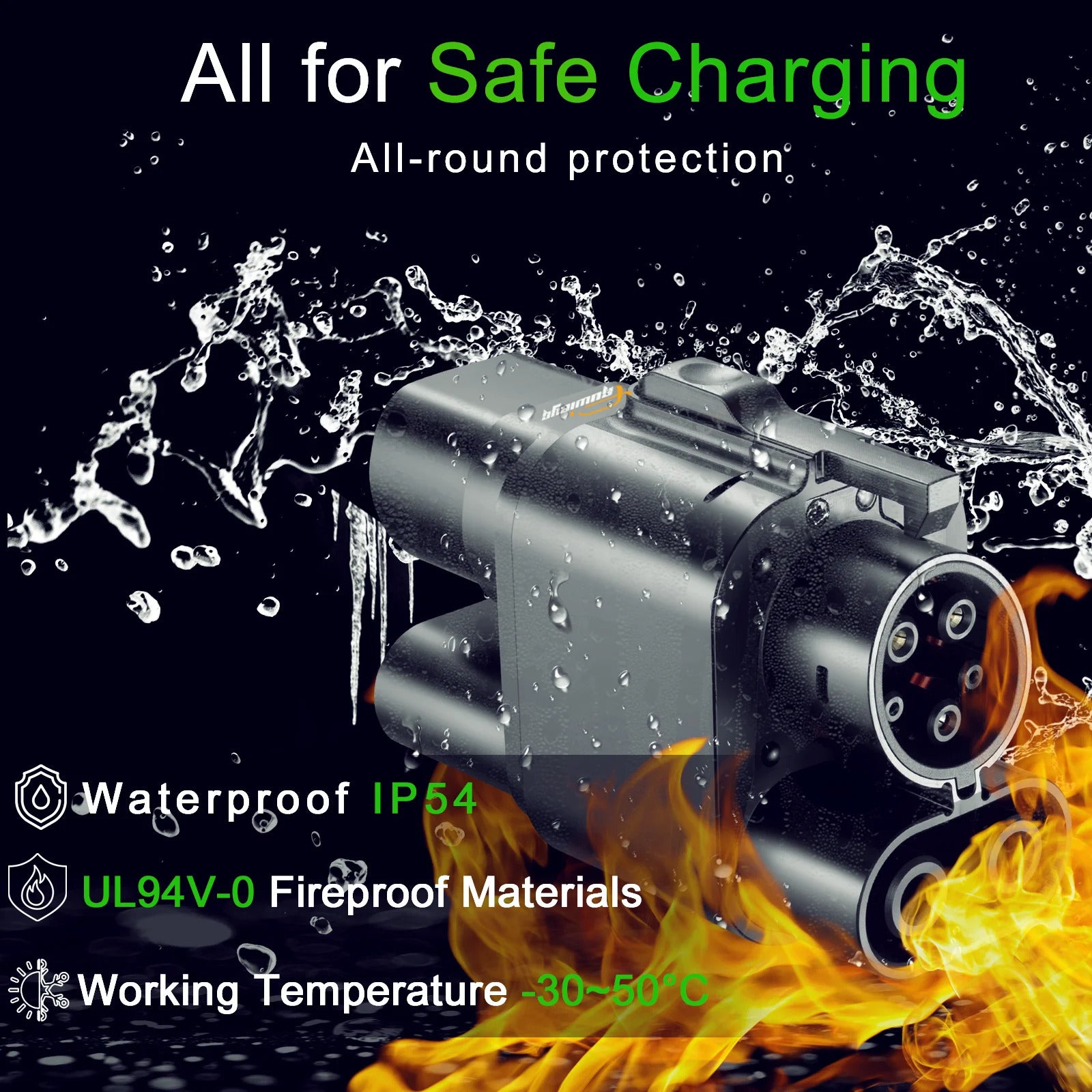 Noeifevo CCS2 auf CCS1 EV Ladegerät Adapter, CCS2 auf CCS1 EV Ladegerät Adapter, 350A 350kW DC AC 1000V Adapter für Elektrofahrzeuge, verwenden Sie den CCS2 Typ 2 Ladegerät, um ein CCS1 Typ 1 Elektrofahrzeug zu laden