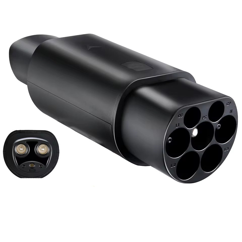 NOEIFEVO Typ 2 auf Tesla Adapter AC 7,2 kW 32A 220V, passend für Tesla Model S/X/3, für Typ 2 AC EV-Ladegerät zum Laden von Tesla-Fahrzeugen