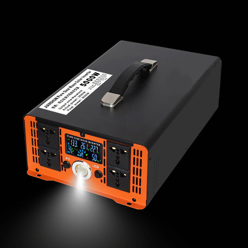 Wechselrichter 5000W auf 12000W Spannungswandler reine Sinuswelle 12V 24V 48V 60V 72V 96V auf 230V Wechselrichter mit LCD-Spannungsanzeige
