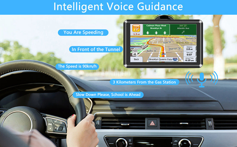 NOEIFEVO Q5 GPS Navigation, 5 Zoll Touchscreen mit Europa-Karten, 8GB 256MB, mehrsprachig, Unterstützung FM, für PKWs/Transporter/LKWs
