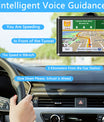 NOEIFEVO Q5 GPS Navigation, 5 Zoll Touchscreen mit Europa-Karten, 8GB 256MB, mehrsprachig, Unterstützung FM, für PKWs/Transporter/LKWs