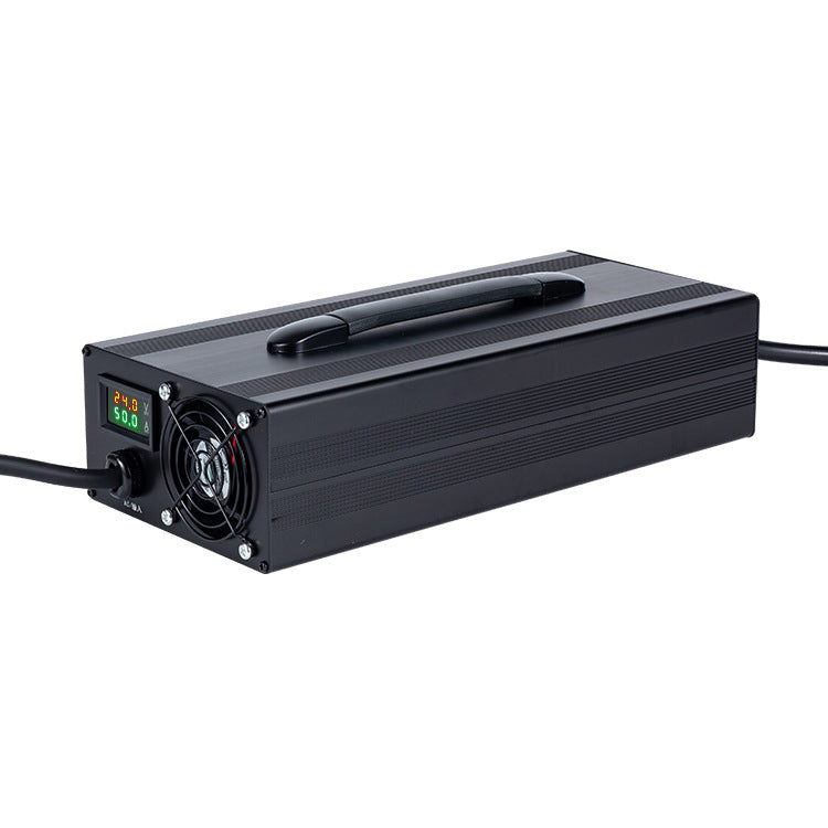 NOEIFEVO 29,2 V 5–50 A  Einstellbares Lithium-LiFePO4-Batterieladegerät für 24 V, 25,6 V, 8S LiFePO4-Batterien, LCD-Display, Ladegerät für Wohnmobile, Trolling-Motoren, Boote und Wohnwagen