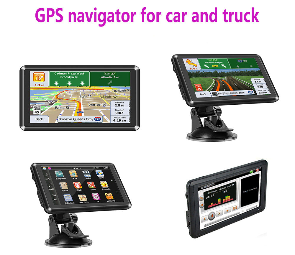 NOEIFEVO Q5 GPS Navigation, 5 Zoll Touchscreen mit Europa-Karten, 8GB 256MB, mehrsprachig, Unterstützung FM, für PKWs/Transporter/LKWs