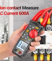Multimeter Stromzange,4000 Counts TRMS Auto Range Strommesszange mit Wechselstrom/Gleichstrom Strom,Spannung,Widerstand,Kapazität,Durchgang,berührungslose Spannungserkennung Werkzeug