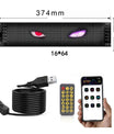 NOEIFEVO Devil Eyes Licht für Autos LED-Augen für LKWs, LED-Anzeige Programmierbare LED-Laufschrift Leuchtschild für Auto, LKW, Text, Graffiti, Smart App, Bluetooth USB 5V