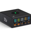 NOEIFEVO 160W 5-port USB charger 15 W wireless charging Station PD 65W QC3.0 Type-C fast charger Compatible with iPhone MacBook Samsung laptop all smart phone electric device
