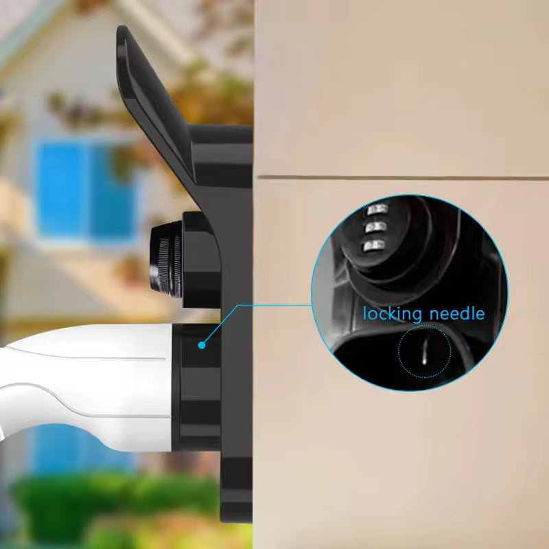 EV Wandhalterung mit Diebstahlschutz für Typ 1 / Typ 2 Ladestecker – Kabelhalterung, abschließbar, 25 kg Traglast