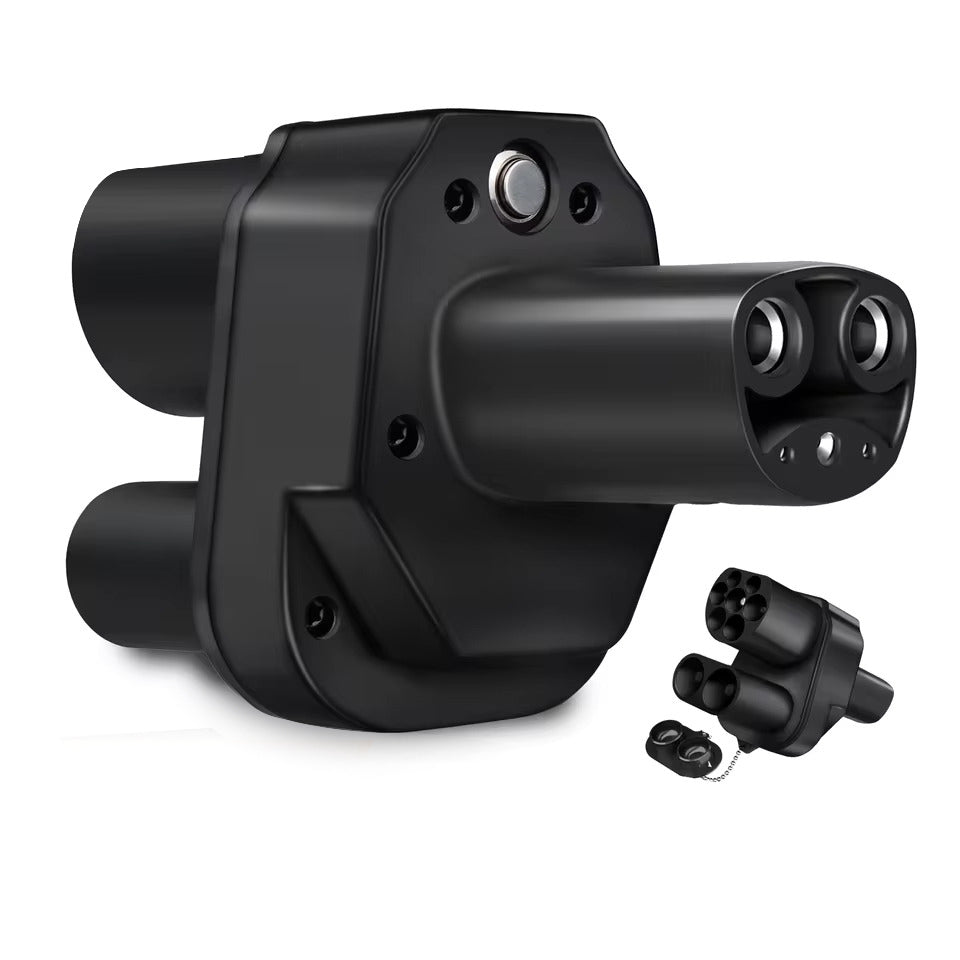 NOEIFEVO CCS2 und Typ2 zu Tesla NACS Ev Ladegerät Adapter, max DC 350KW/AC 7KW passend für Tesla Model 3/X/Y, CCS2-Kombi-Adapter, unterstützt CCS2- und Typ2-Ladegerät