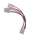 Anderson 120A 1 auf 2 Splitter Y-Typ Adapter, Anderson Stecker Kupferstecker, 8AWG Spezifikation 30cm Kabel, Maximalstrom 50 Ampere, Geeignet für Gabelstapler, Stapler und andere Fahrzeuge