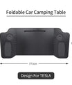 Tragbarer Tisch für Tesla Model 3 / Y / S – Lenkrad-Tisch für Laptop, klappbarer Fronttisch zum Arbeiten und Essen (77,5 × 30 cm)