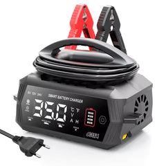 NOEIFEVO 6V 10A/12V 35A/24V 18A Universal-Autobatterieladegerät für Lithium Lifepo4 Blei-Säure AGM Nassbatterien, 9-stufiger Smart Charge Maintainer mit 3 Stromregelungen