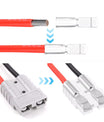 2 Stück Batterieanschluss, Anderson 50A/120A auf M8 Batterie-Stromübertragungsanschluss, 2AWG/4AWG/7AWG/8AWG/12AWG Elektrokabel