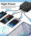NOEIFEVO 160W 5-port USB charger 15 W wireless charging Station PD 65W QC3.0 Type-C fast charger Compatible with iPhone MacBook Samsung laptop all smart phone electric device