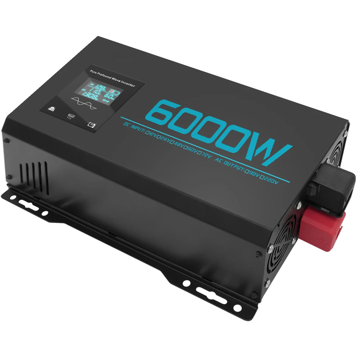 Reiner Sinuswellen-Wechselrichter – 12V & 24V auf 220V Dualspannung | 48V, 60V & 72V auf 220V Dreifachspannung | 5000W/6000W Optionen Ideal für Wohnmobile, Solarbatterien