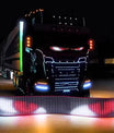 NOEIFEVO Devil Eyes Licht für Autos – LED-Augen für Lkw, Programmierbares LED-Display mit Lauftext, Personalisierbares Leuchtschild für Autos & Lkw – Text, Graffiti, Smart App