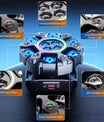 150W 6-armet RGBW beam moving head med halo-effekt, scenelys, DMX512 bikakestråle-stroboskop-effekt, egnet for DJ-fester, bursdagsfeiringer, profesjonell scenebelysning, bar- og KTV-belysning