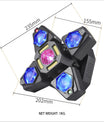 60W 4 Arm Partyleuchte, RGBW-LED-Bühnenleuchte mit Fernbedienung/DMX-Steuerung, Discolichter für Hochzeiten, Partys, KTVs, Clubs und Bars
