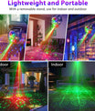 4v1 disco koule – párty světlo se 64 vzory, hudbou řízená disko lampa s dálkovým ovládáním, RGB-UV stroboskop pro domov, bar, klub, venkovní použití a narozeninové oslavy