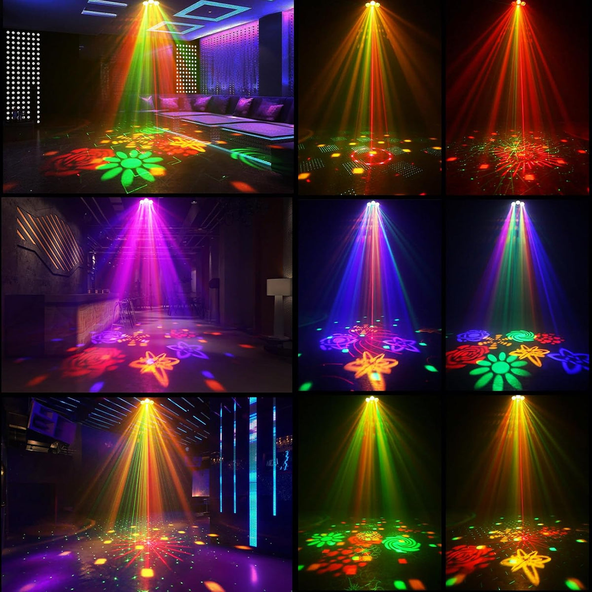 DJ Disco párty osvetlenie, RGBW 4-v-1 laserové svetlo so špeciálnymi efektmi a vzormi, s DMX512 zvukovým ovládaním, pódiové osvetlenie pre DJ kluby, párty, KTV, bary, podujatia, show a festivalové párty
