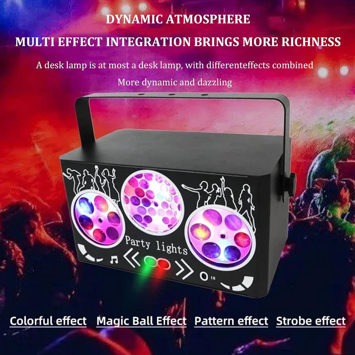 DJ Disco párty osvetlenie, RGBW 4-v-1 laserové svetlo so špeciálnymi efektmi a vzormi, s DMX512 zvukovým ovládaním, pódiové osvetlenie pre DJ kluby, párty, KTV, bary, podujatia, show a festivalové párty