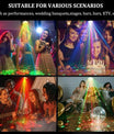 DJ Disco párty osvetlenie, RGBW 4-v-1 laserové svetlo so špeciálnymi efektmi a vzormi, s DMX512 zvukovým ovládaním, pódiové osvetlenie pre DJ kluby, párty, KTV, bary, podujatia, show a festivalové párty