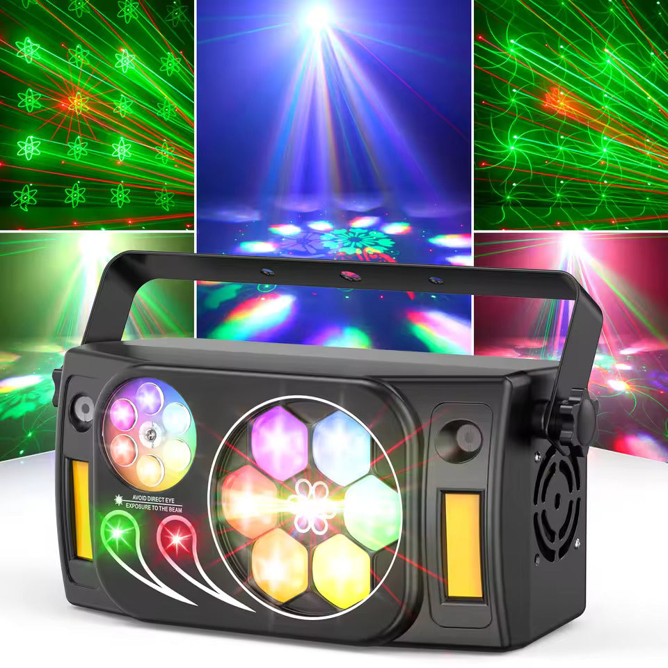 80W párty svetlo 6-v-1, LED pódiový reflektor s efektom včelieho oka, RGBW lúčové efekty so stroboskopom pre DJ, diskotéky, párty, svadby a tanec